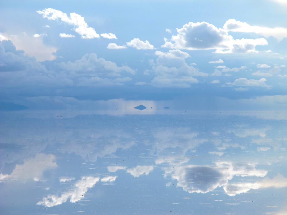 ウユニ塩湖 鏡の世界 世界放浪徒然草